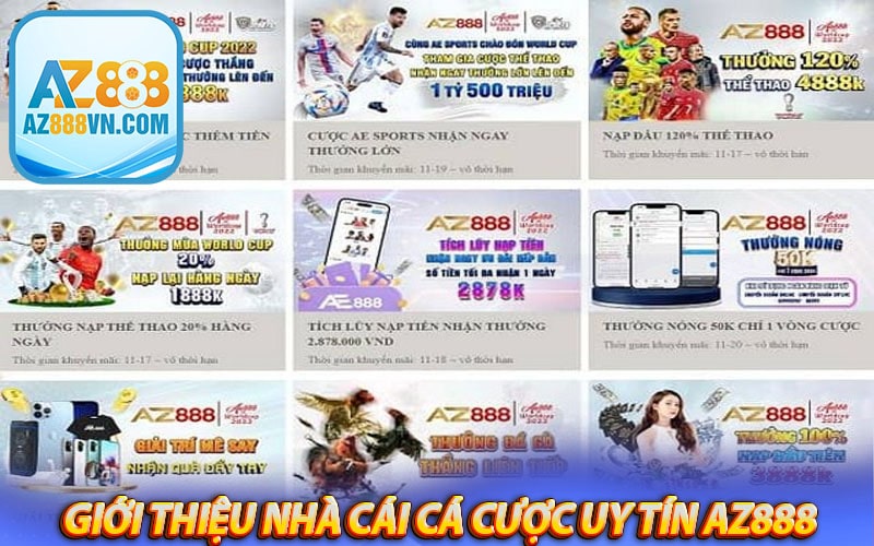 Giới thiệu nhà cái cá cược uy tín az888