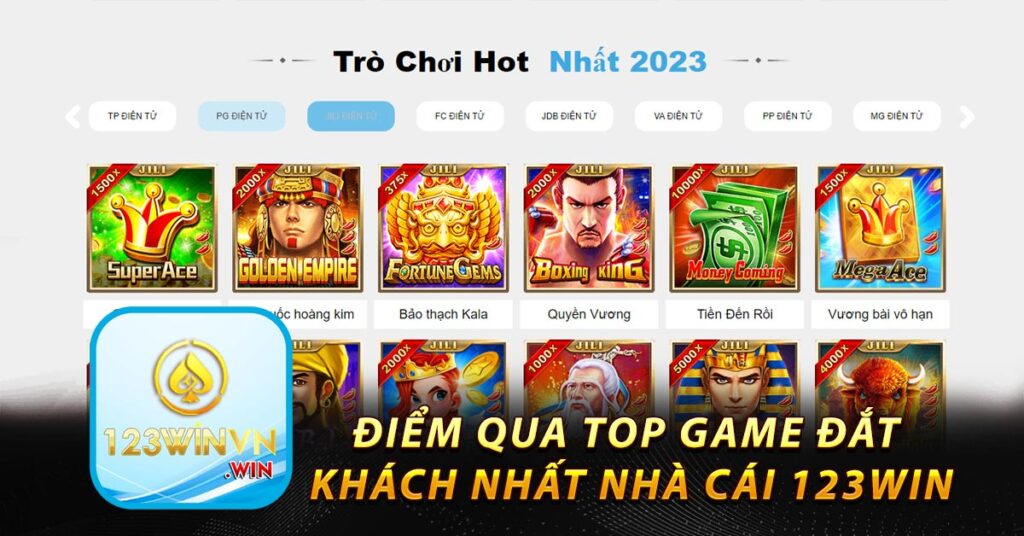 Điểm qua top game đắt khách nhất nhà cái 123win